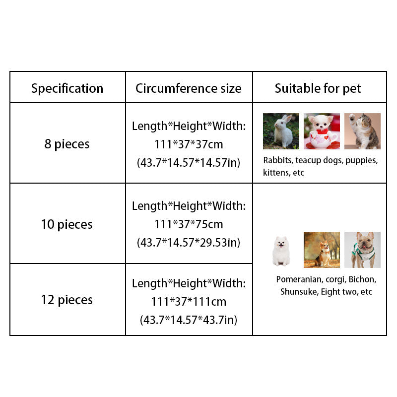 Dog Pen Indoor Dog Cage Small Medium Dog Home Isolation Door Pet